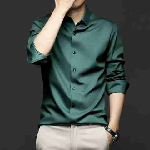 Sam Unique Man Men Regular Fit Solid Spread Collar Formal Shirt - Image 5