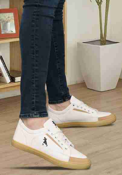 ATRONS Casual White Shoes for Men, Size 7 - Image 3