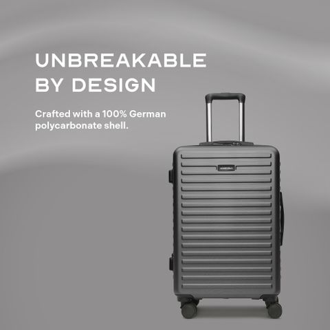 Assembly Polycarbonate Trolley Bag Combo 2 Set - Medium & Large
