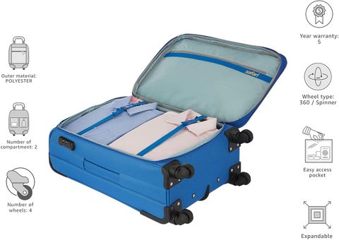 SAFARI PRISMA 65 ( MEDIUM SIZE ) Expandable Check-in Suitcase 4