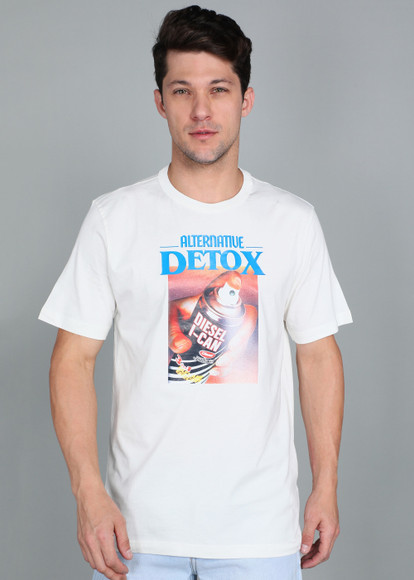 DIESEL Tシャツ DIESEL Printed Men Crew Neck White T-Shirt - Buy DIESEL Printed