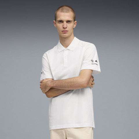 PUMA Solid Men Polo Neck White T-Shirt - Buy PUMA Solid Men Polo