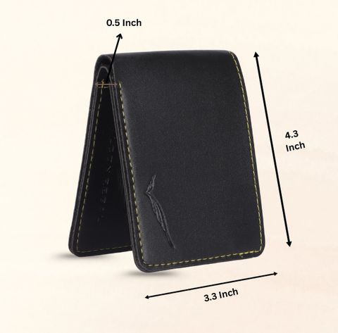 Falcon Regal Men's Black Artificial Leather Wallet (5 Card Slots) - Image 4