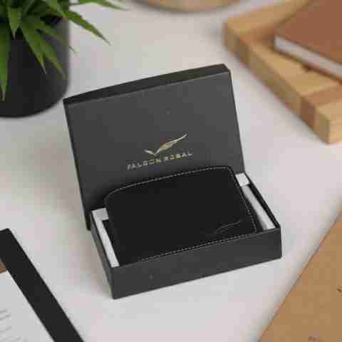 Falcon Regal Men's Black Artificial Leather Wallet (5 Card Slots) - Image 3