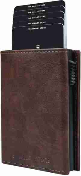 deadlook Brown Genuine Leather RFID Card Holder (6 Card Slots) - Image 5