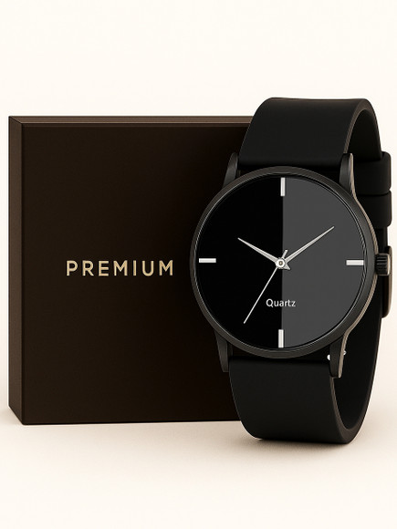 JK TIMES JK special half half black and grey mens analog watch