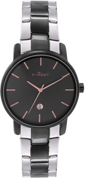 Dark Forest ブラックメタル black l FOREST Analog Silver Black Chain Watch For Men Analog Watch - For