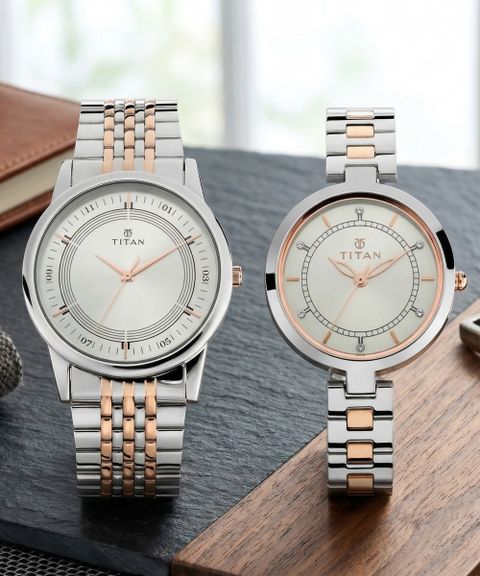 ナツナ三菱ELWC Titan LAGAN PAIR Analog Watch - For Couple - Buy Titan LAGAN PAIR