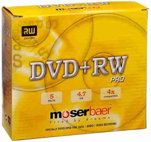 moserbaer DVD Rewritable Jewel Case 4.7 GB - moserbaer : Flipkart.com