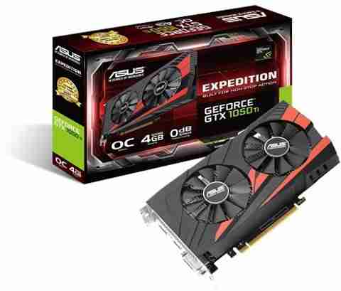 ASUS GEFORCE GTX 1050 TI 4GB OC EXPEDITION GDDR5 4 GB NVIDIA