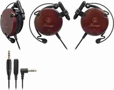 ほぼ未使用★audio-technica ATH-EW9 Audio Technica Import Ath-Ew9 Adjustable Wooden Clip-On Earphone
