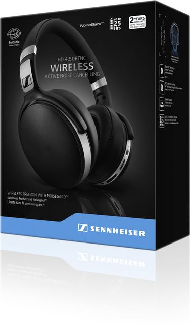 Sennheiser HD 4.50 BTNC Active noise cancellation enabled