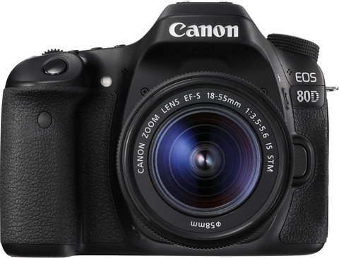 ショット数6,387！■ほぼ新品■CANON EOS 80D Canon EOS 80D DSLR Camera Body with Single Lens: EF-S 18-55 IS STM
