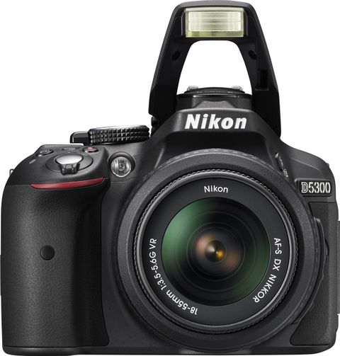 NIKON D5300 DSLR Camera Body with Dual Lens: AF-P DX NIKKOR 18
