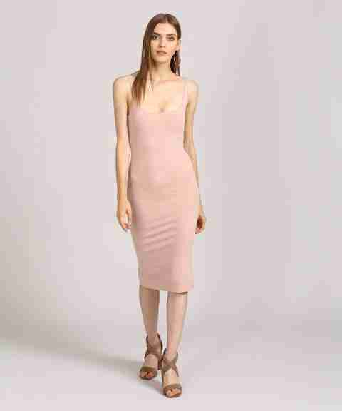 FOREVER 21 Women Bodycon Pink Knee Length Dress