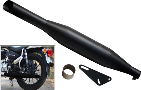 WORDZ Red Rooster Silencer Black Exhaust Glasswool Royal Enfield - Image 5