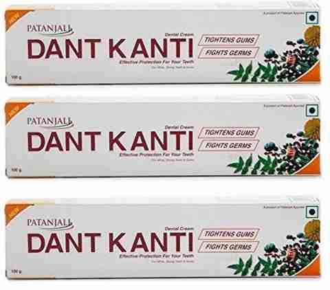Patanjali Dant Kanti Dental Cream 100g (Pack of 3) - Image 3