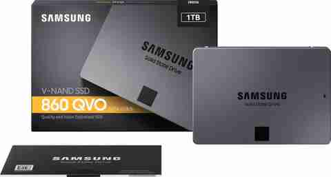 Samsung 860 QVO 1 TB Laptop, All in One PC's, Desktop Grey SATA