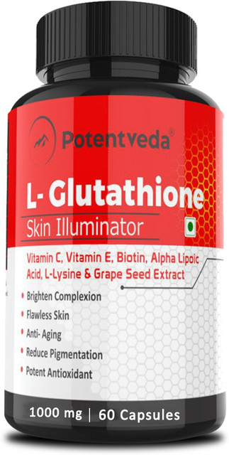 glutathione 1000 mg online india Potentveda L -Glutathione Skin Whitening | 60 capsules Price in - Buy Potentveda L -Glutathione 1000 mg Skin Whitening how much for a nac Buy More and Save:5 Box Deal $219.00