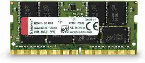 DDR4 SODIMM 2400メモリー　16GB KINGSTON XW0Q6 KINGSTON DDR4 2400 ,CL17 SODIMM 2Rx8 Laptop RAM DDR4 16 GB (Dual