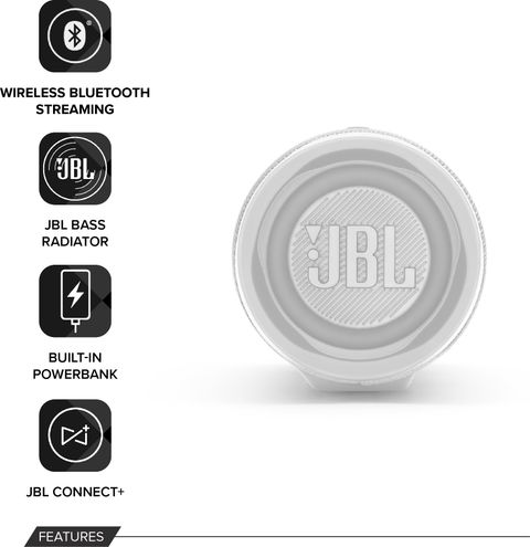Buy JBL Charge 4 - 20Hrs Playtime, IPX7 with In-Built Powerbank 30