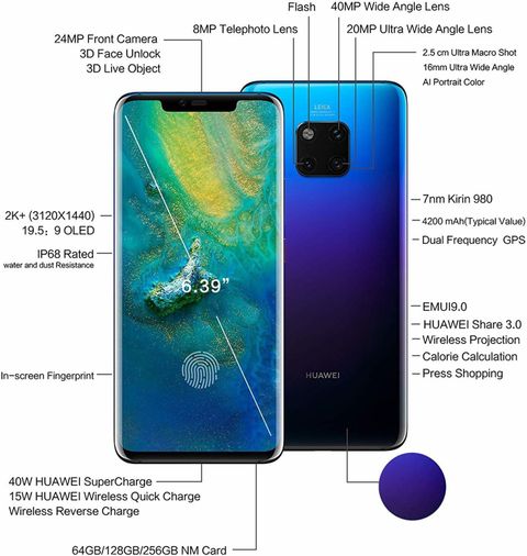 Huawei Mate 20 Pro (128 GB Storage, 6 GB RAM) Online at Best Price