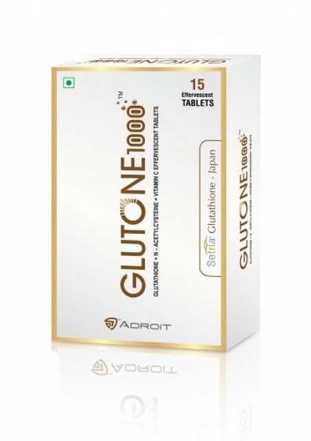Glutone 1000 L-Glutathione Effervescent Tablets Vitamin C Price in India