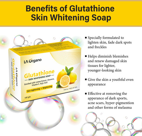 la organo glutathione whitening soap reviews Lemon Skin Lightening & Brightening For All Skin Type-Pack of 5 Your skin remembers everything. Weekly Face Mask Choose Your Bundle::16oz | 1 Pack