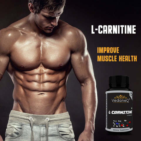 VedaneQ L-Carnitine L-Tartrate 1000 mg for muscle, brain & Heart, fat burner supplements Price in India