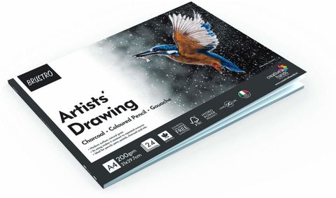 BRuSTRO Artist Drawing Glued Pad, 200 GSM, A4-24 Sheets Sketch Pad (24 Sheets) - Image 6