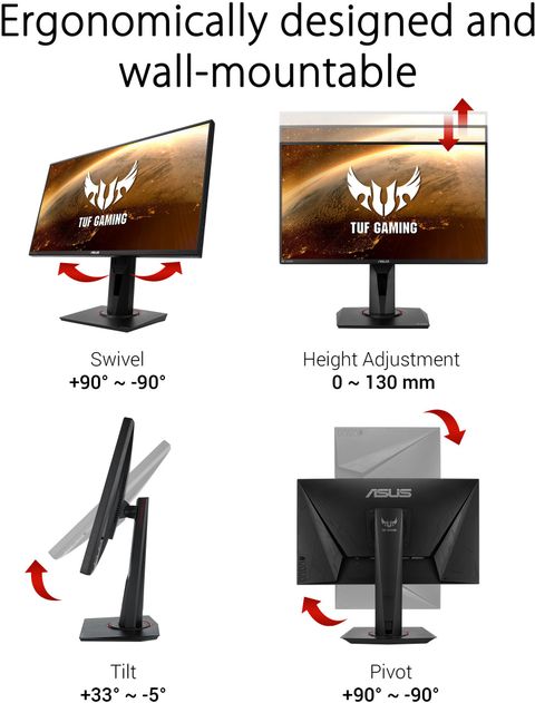 ASUS 62.23 cm (25 inch) Full HD LED Backlit IPS Panel Gaming