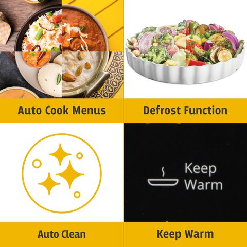 Whirlpool 20 L 18 Auto Cook Recipes, Feather Touch Membrane Solo Microwave Oven (MAGICOOK PRO 20SE black, Black) - Image 7