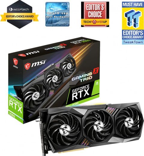 グラフィックボード・グラボ・ビデオカード MSI RTX 3090 GAMING X TRIO 24G 162 MSI GeForce RTX 3090 GAMING X TRIO 24G I 24 GB GDDR6X I 384 bit I