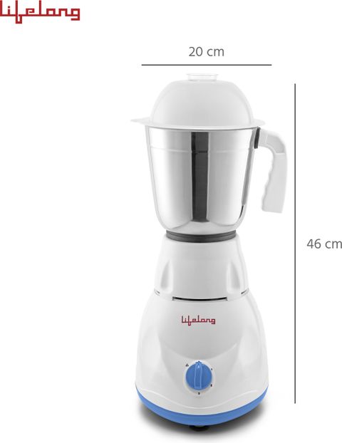 Lifelong Power Pro 500 W Mixer Grinder (Power Pro - LLMG20 | 3 Jars | Blue) - Image 8
