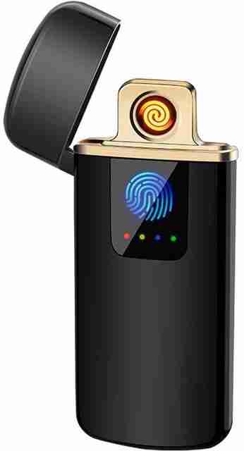carexo USB Charging Finger Touch Cigarette Pocket Lighter (Black) - Image 2