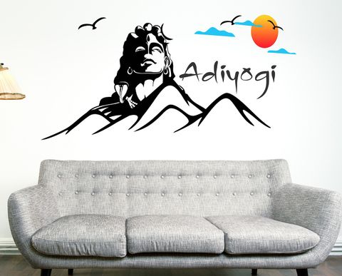 Tuffuk 110 cm Adiyogi Shiva Wall Sticker - Image 8