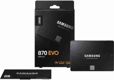 Samsung 870 Evo 500 GB Laptop, Desktop Black SATA III Internal