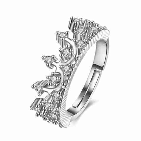 Via Mazzini Royal Princess Crown Proposal Adjustable Ring - Image 5