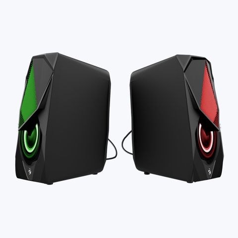 ZEBRONICS WARRIOR II USB , LED LIGHTS WITH POWERED AND VOLUME CONTROL 10 W Mobile/Tablet Speaker (Black, 2.0 Channel) - Image 8