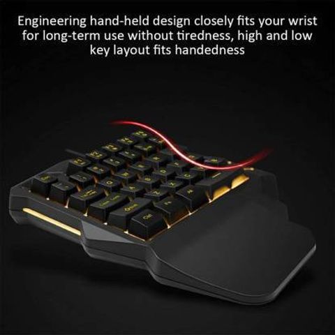 Sanctuary One Handed Gaming Keyboard, Black - Image 6