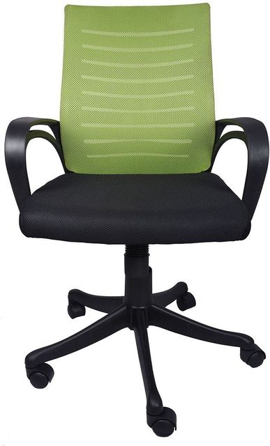 Flipkart Perfect Homes Fabric Office Arm Chair (Green, Black, Optional Installation Available) - Image 6
