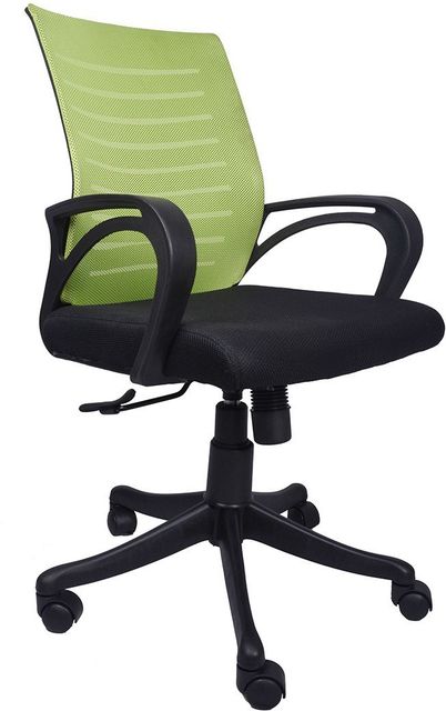 Flipkart Perfect Homes Fabric Office Arm Chair (Green, Black, Optional Installation Available) - Image 7