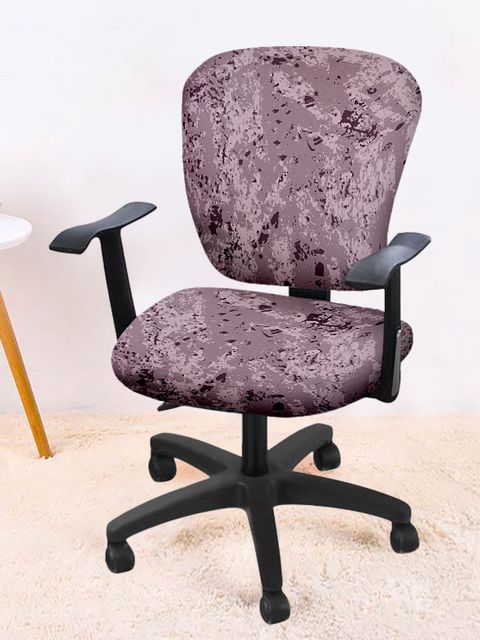 Cortina Polyester 1 Seater Chair Floral Cover (Blue, Black) - Image 8