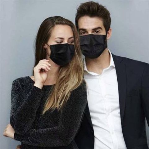 Vaghani 3 Ply Surgical Mask (50 Piece) ( Black ) Surgical Mask With Melt Blown Fabric Layer (Black, Free Size, Pack of 50, 3 Ply) - Image 6