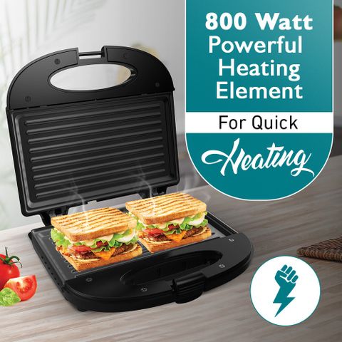 Crompton Instaservgrl Grill Sandwich Maker (Black) - Image 6