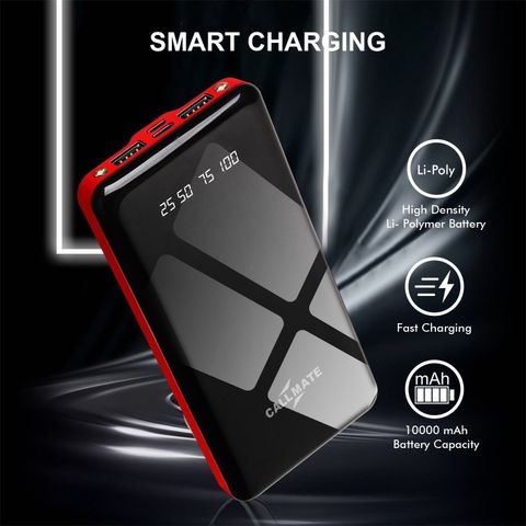 Callmate 10000 mAh 15W Slim Power Bank (Red) - Image 6