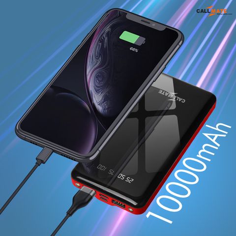 Callmate 10000 mAh 15W Slim Power Bank (Red) - Image 8