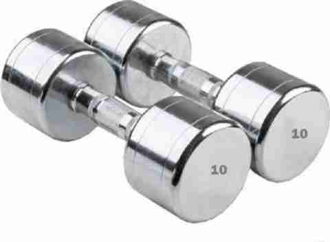 vnh Pair of 10KG Steel Dumbbells(10X2KG) Fixed Weight Dumbbell (20 kg) - Image 5