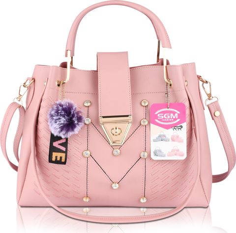SGM Fashion Women Pink Handbag - Mini (Pack of: 2) - Image 3
