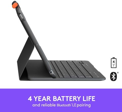 Logitech Slim Folio for iPad 7th Gen & 8th Gen- 25.91 cm (10.2